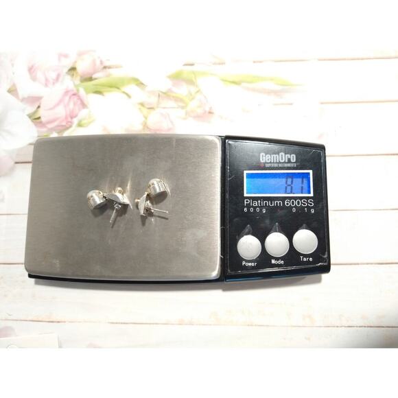 EP Signed Freshwater Pearls Dangle Earrings 14k yellow Gold Sterling Silver 925 - Picture 10 of 10